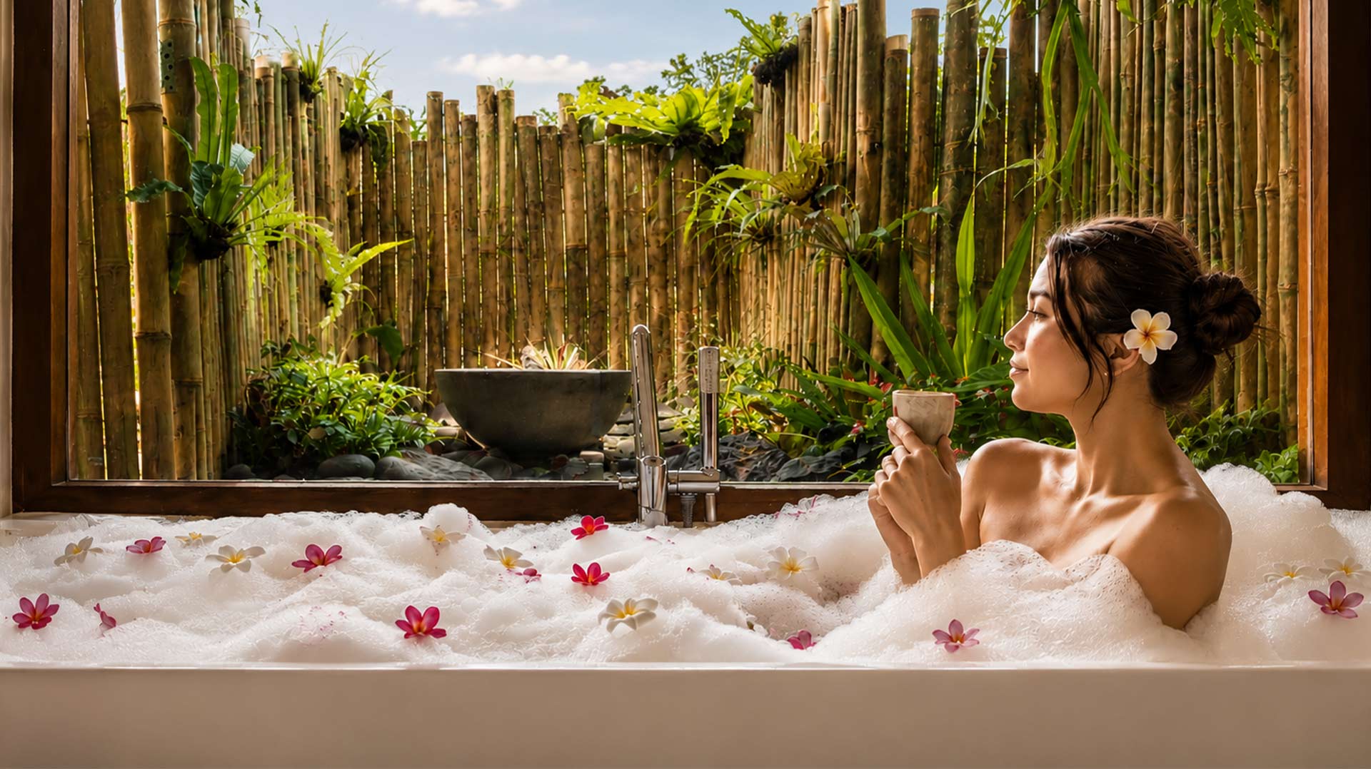 Flower Bath at Chaya Spa Ubud